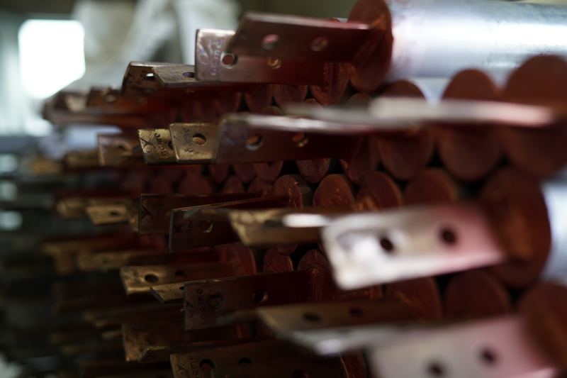 ACME GI pipe electrodes with copper strip terminals